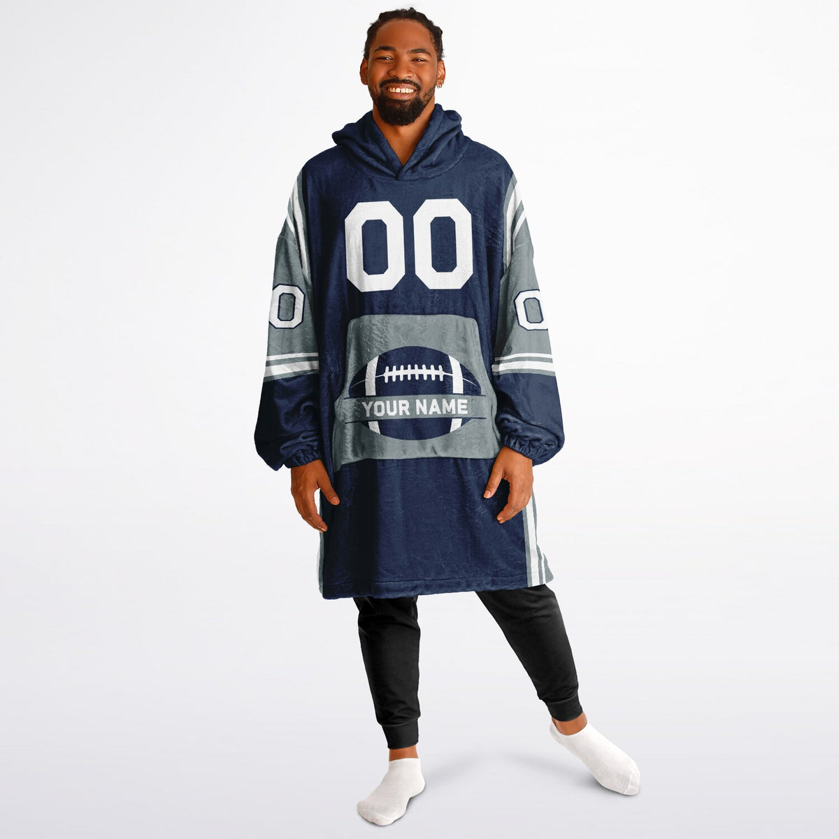 Navy/Silver/White Bold