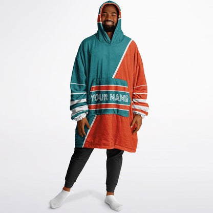 Aqua/Orange/White Everyday Reversible