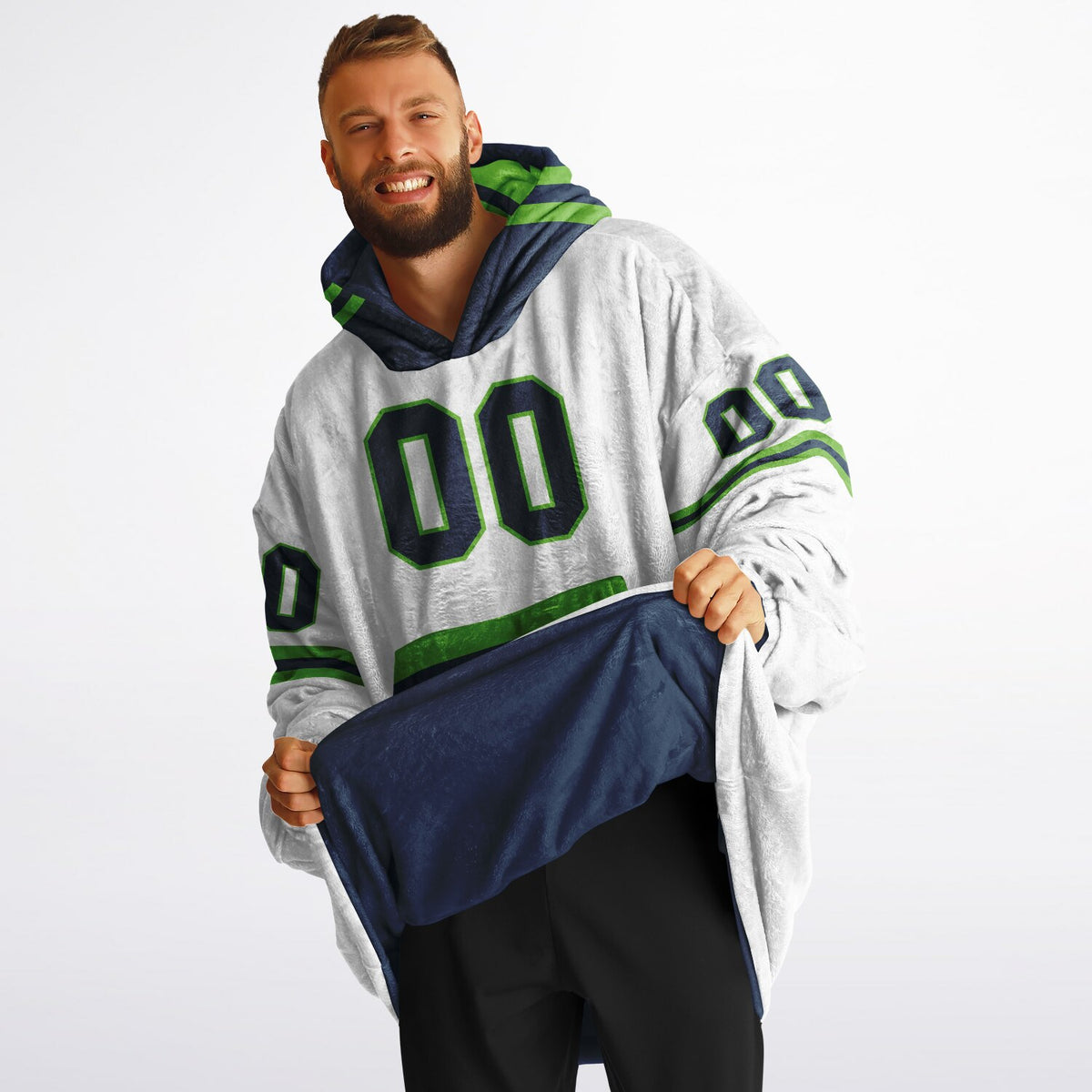 Navy/Green Superfan Reversible