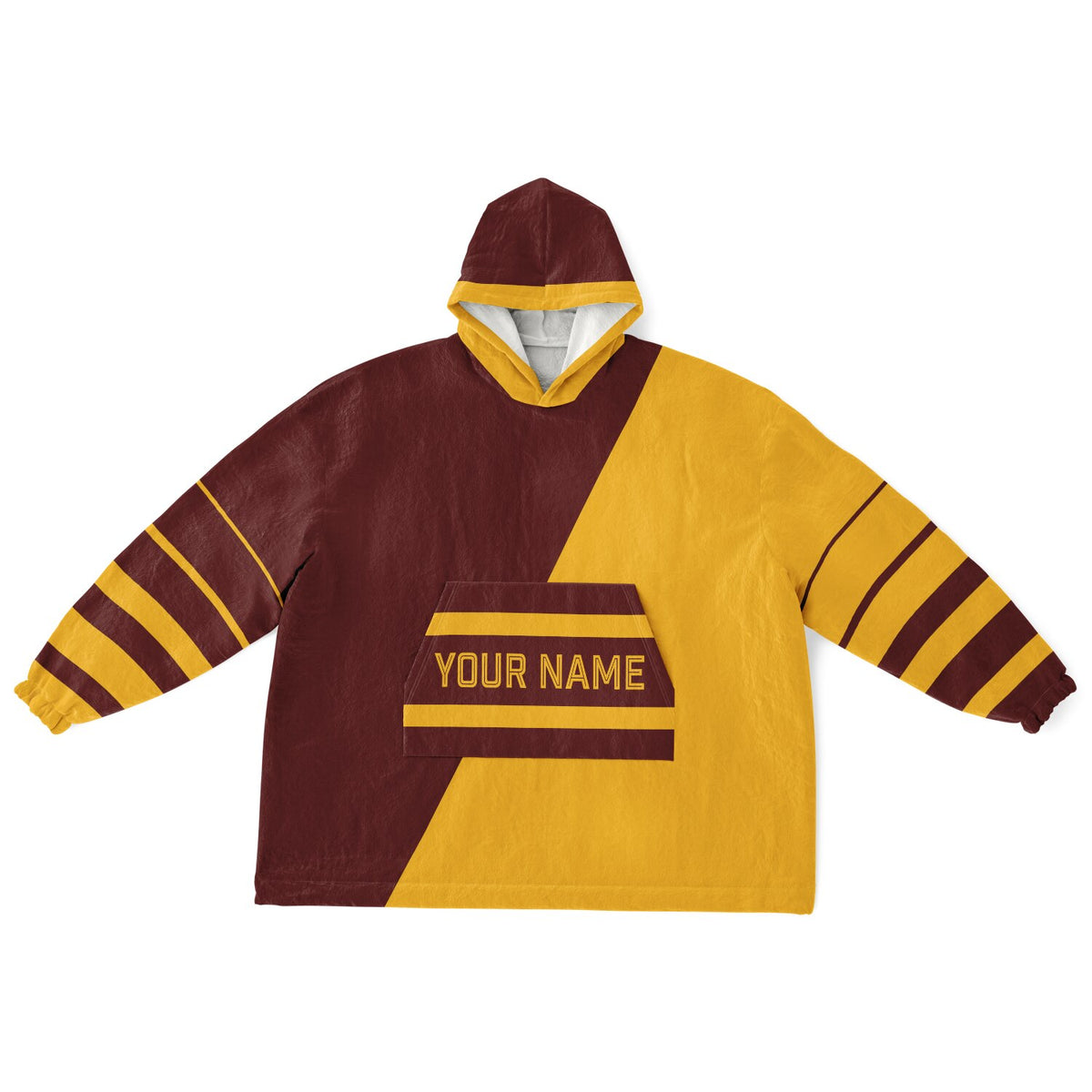 Burgundy & Gold Split Decision