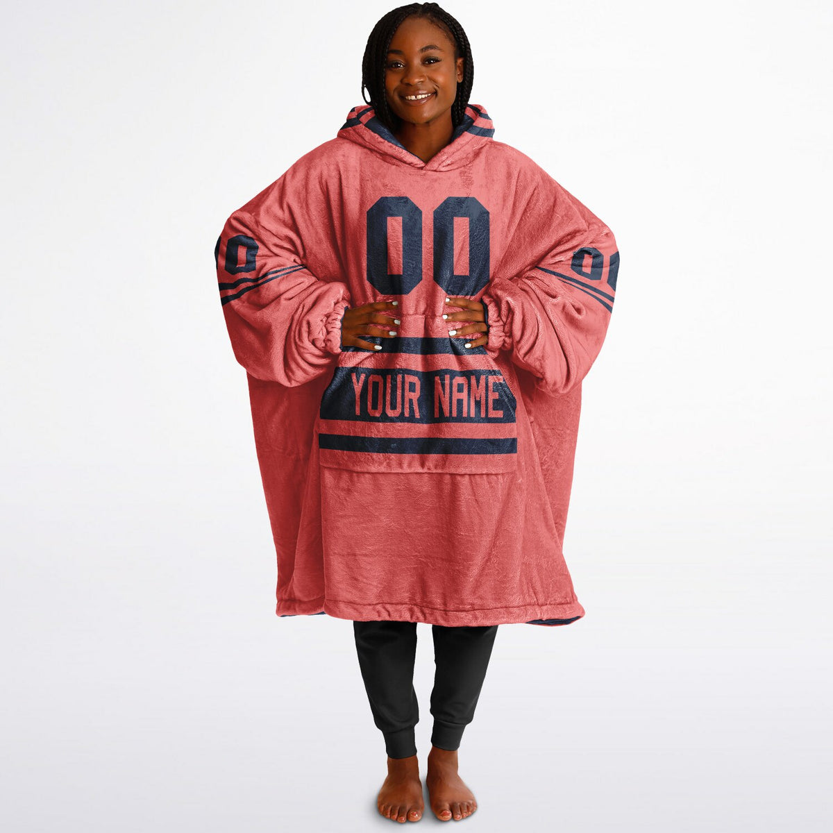 Navy & Electric Coral Superfan Reversible
