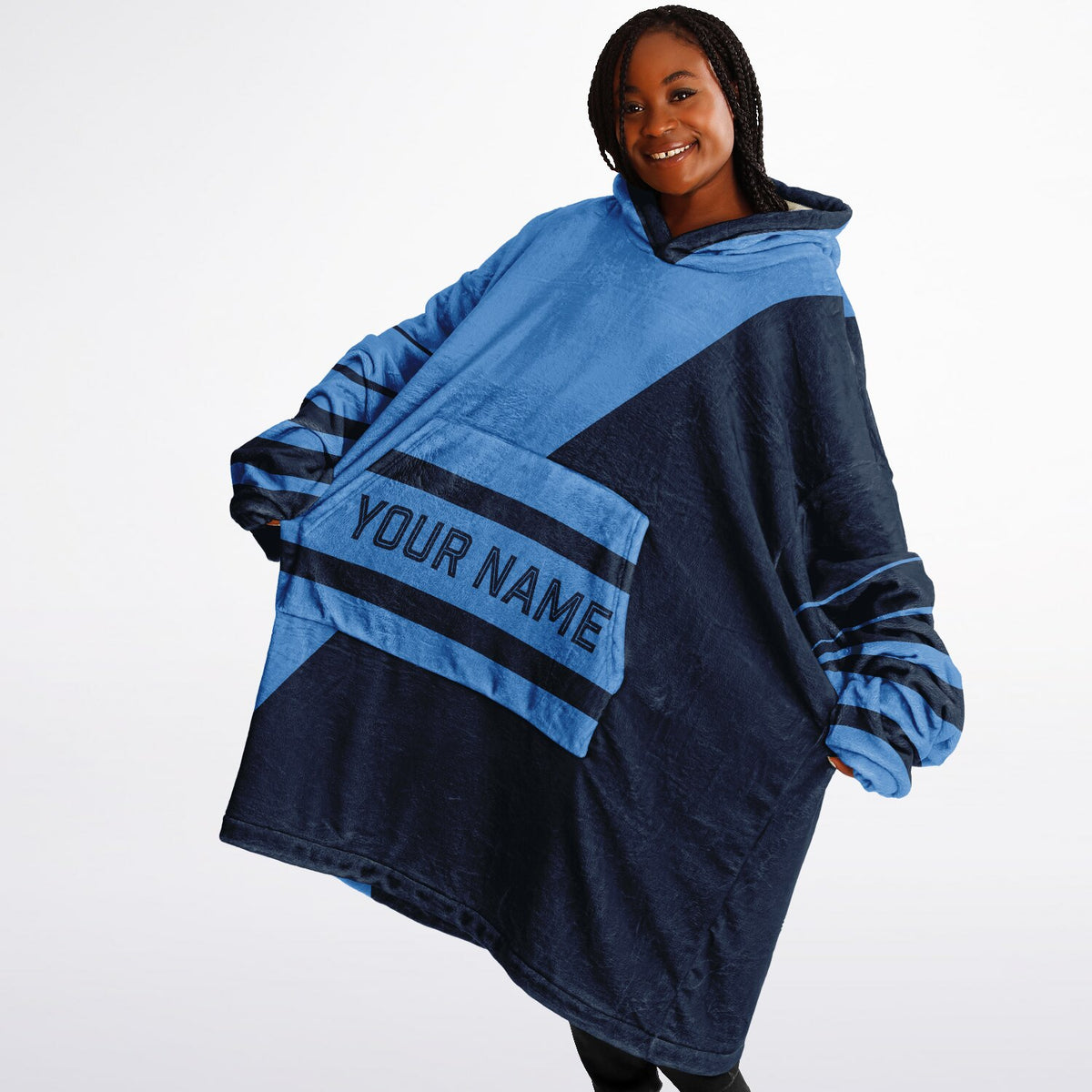 Light Blue & Navy Split Decision
