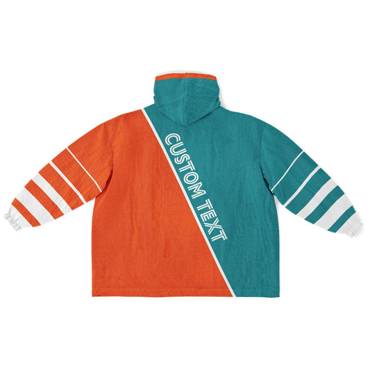 Teal Orange White Split Decision