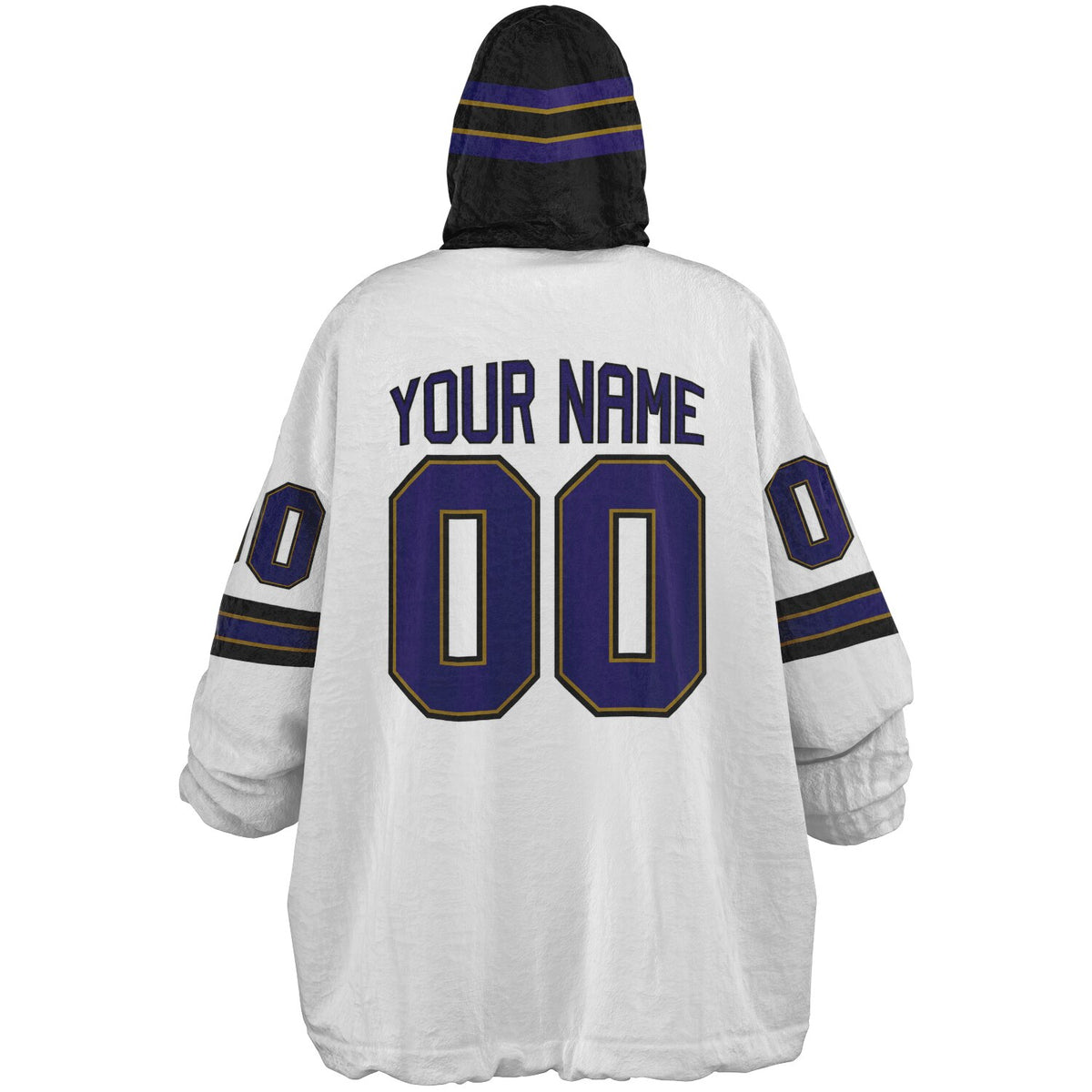 Purple Black Dark Gold Superfan Reversible