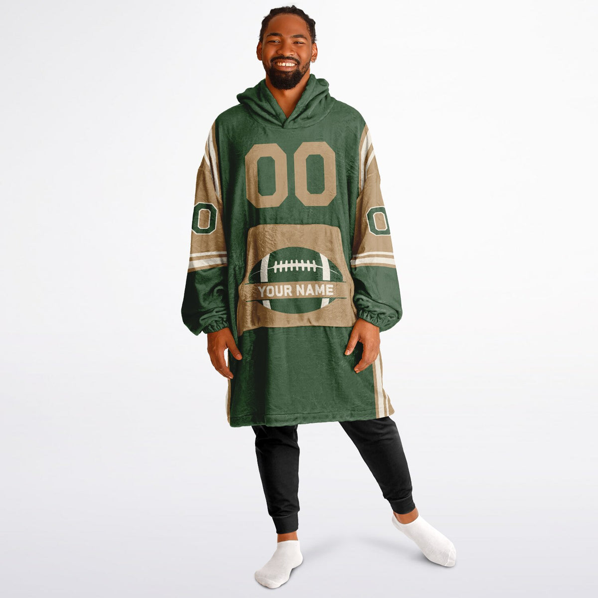 Forest Green Cream Camel Bold