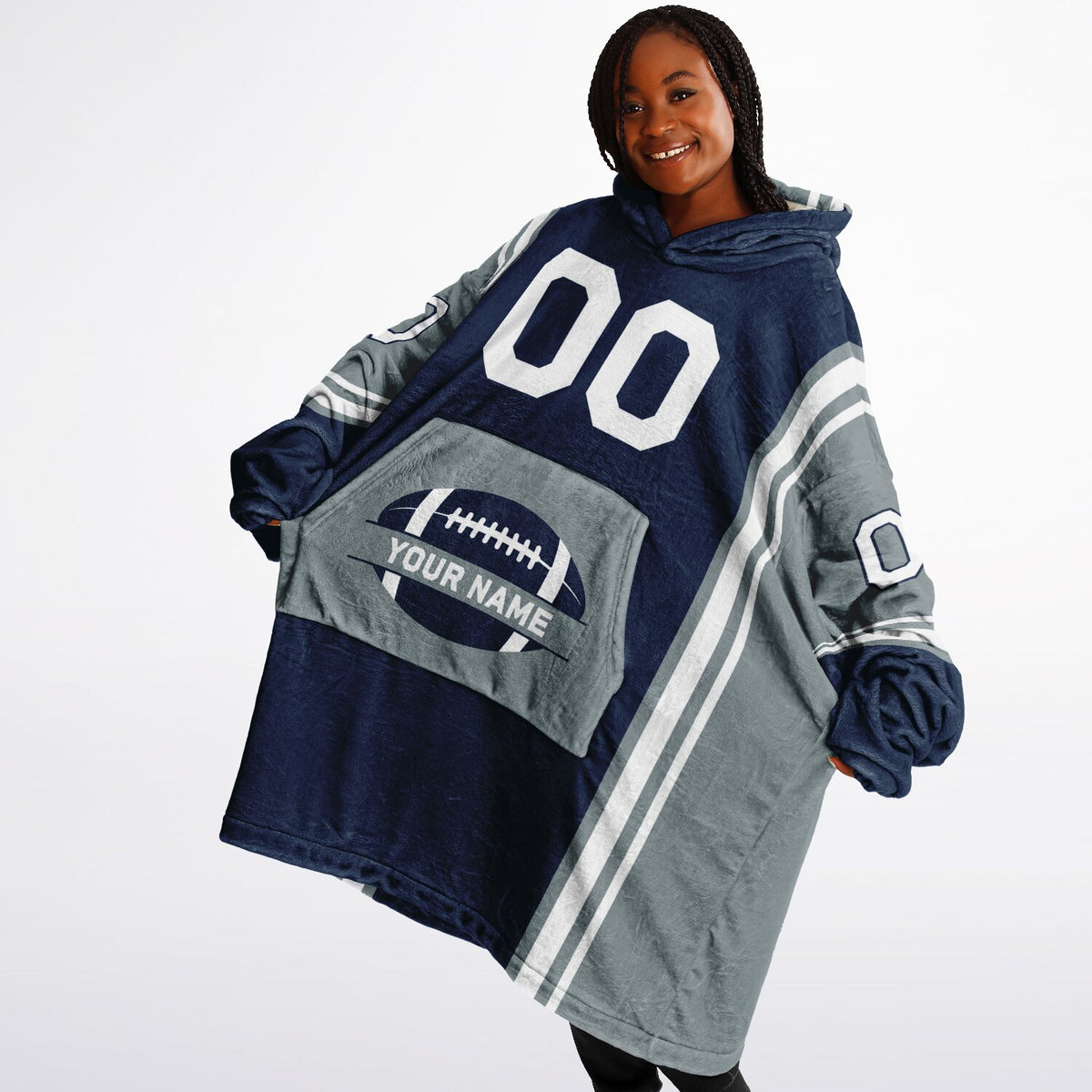 Navy/Silver/White Bold