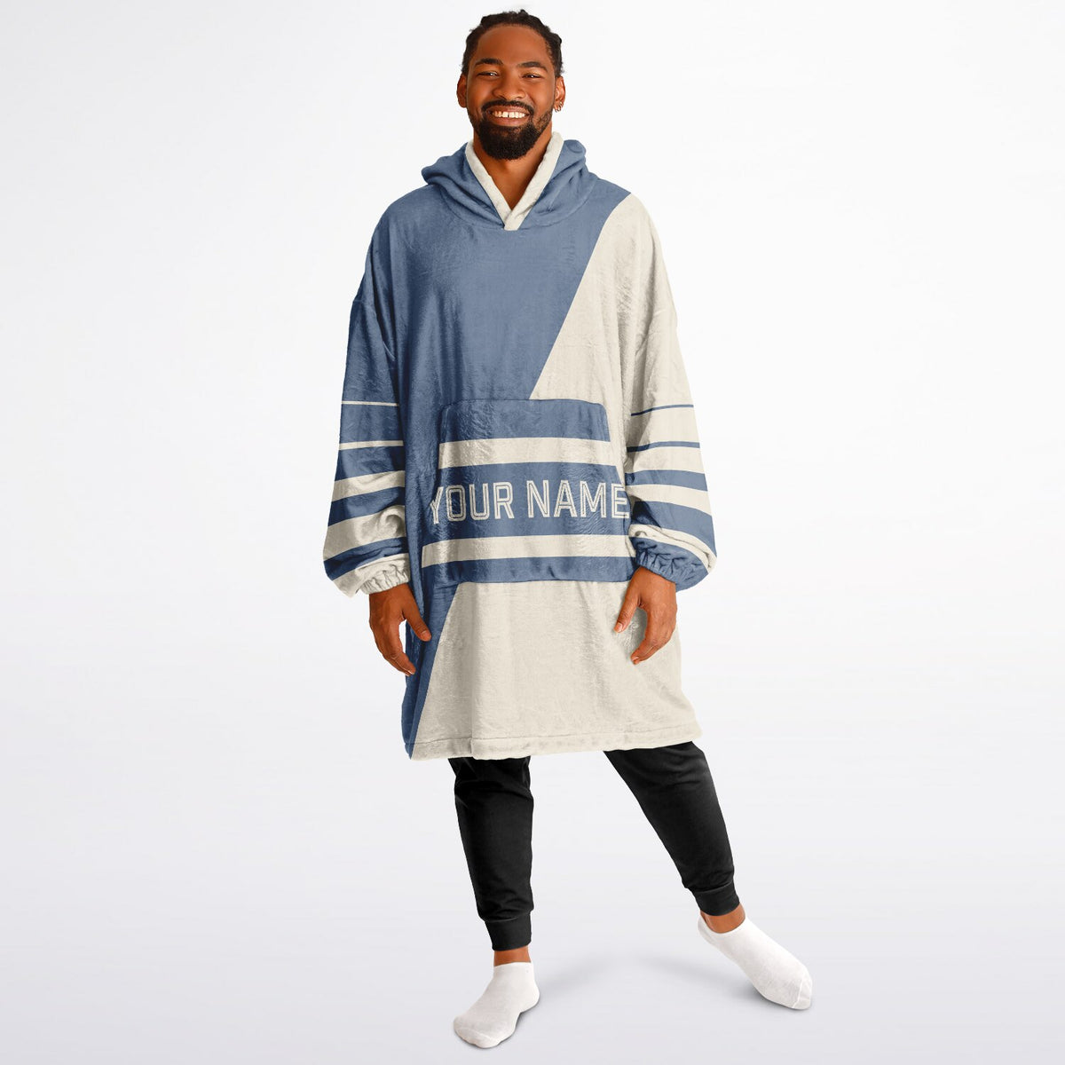 Slate Blue & Cream Split Decision