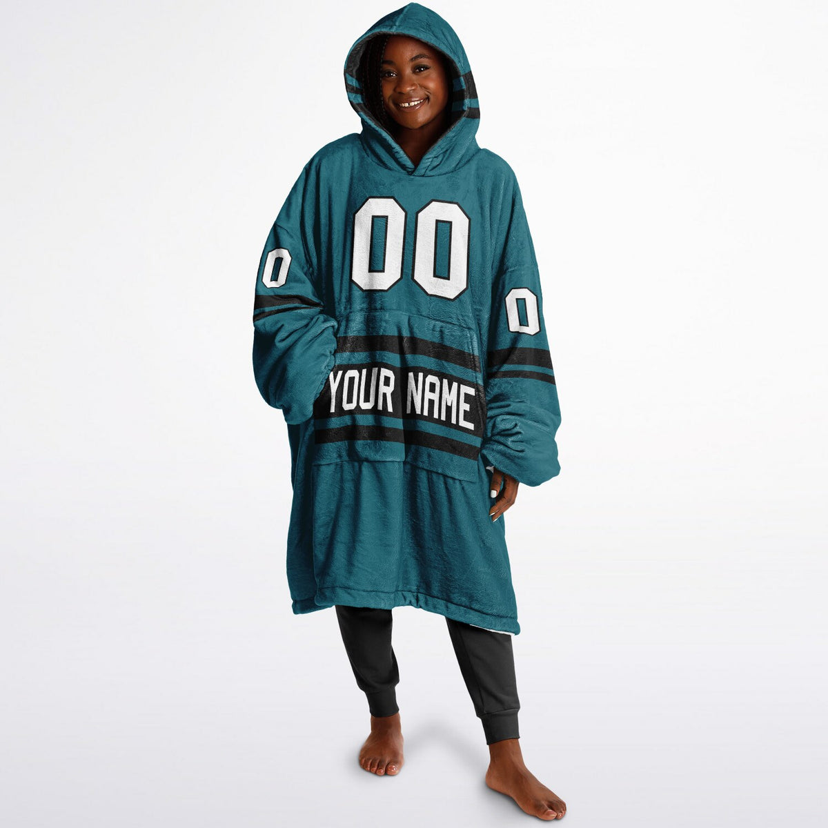 Teal/Black Superfan Reversible