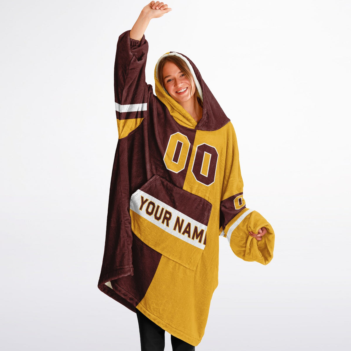 Burgundy/Gold/White Halftime