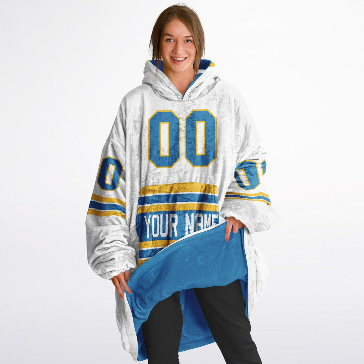 Blue/Gold/White Superfan Reversible