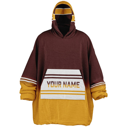 Burgundy/Gold/White Everyday Reversible