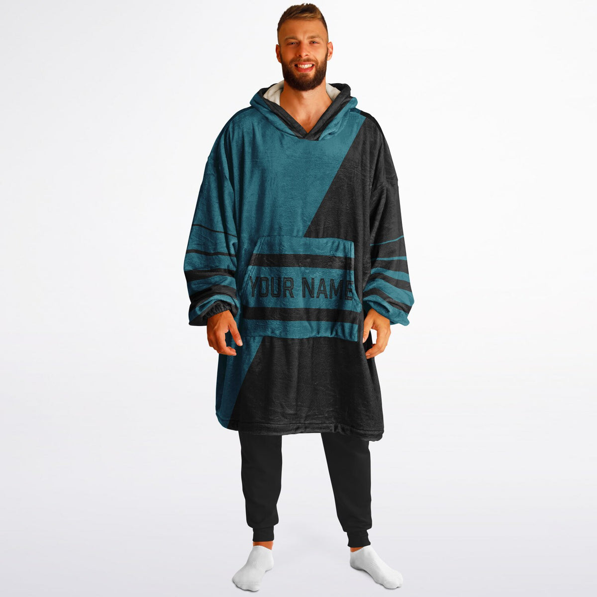 Teal & Black Split Decision