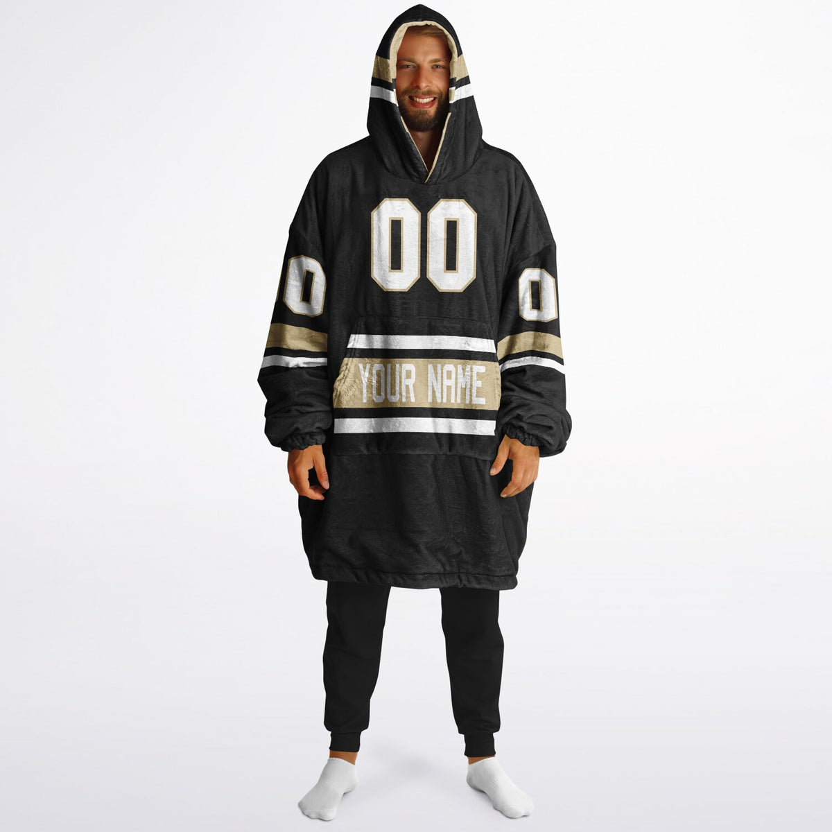 Black/Light Gold/White Superfan Reversible