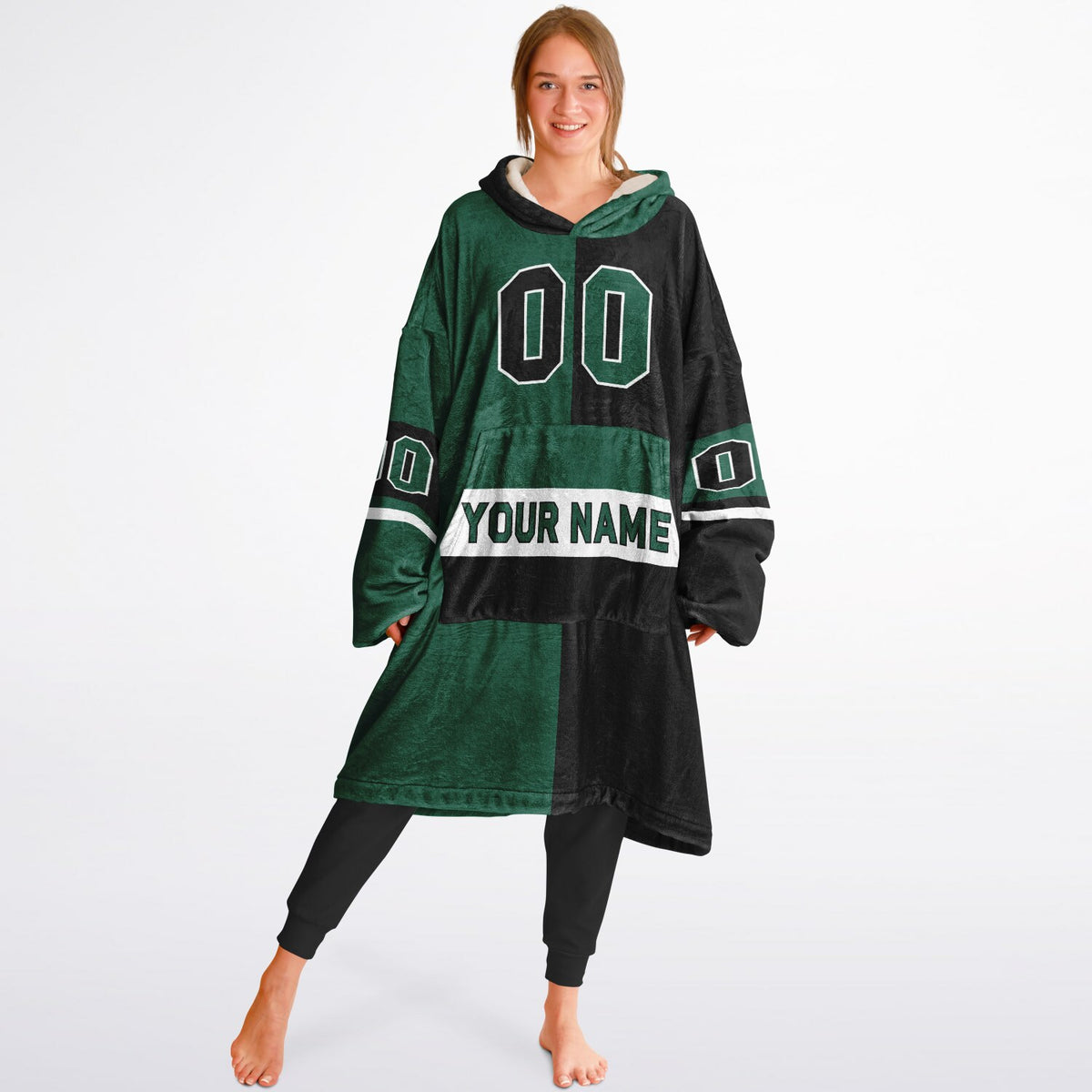 Green/Black/White Halftime