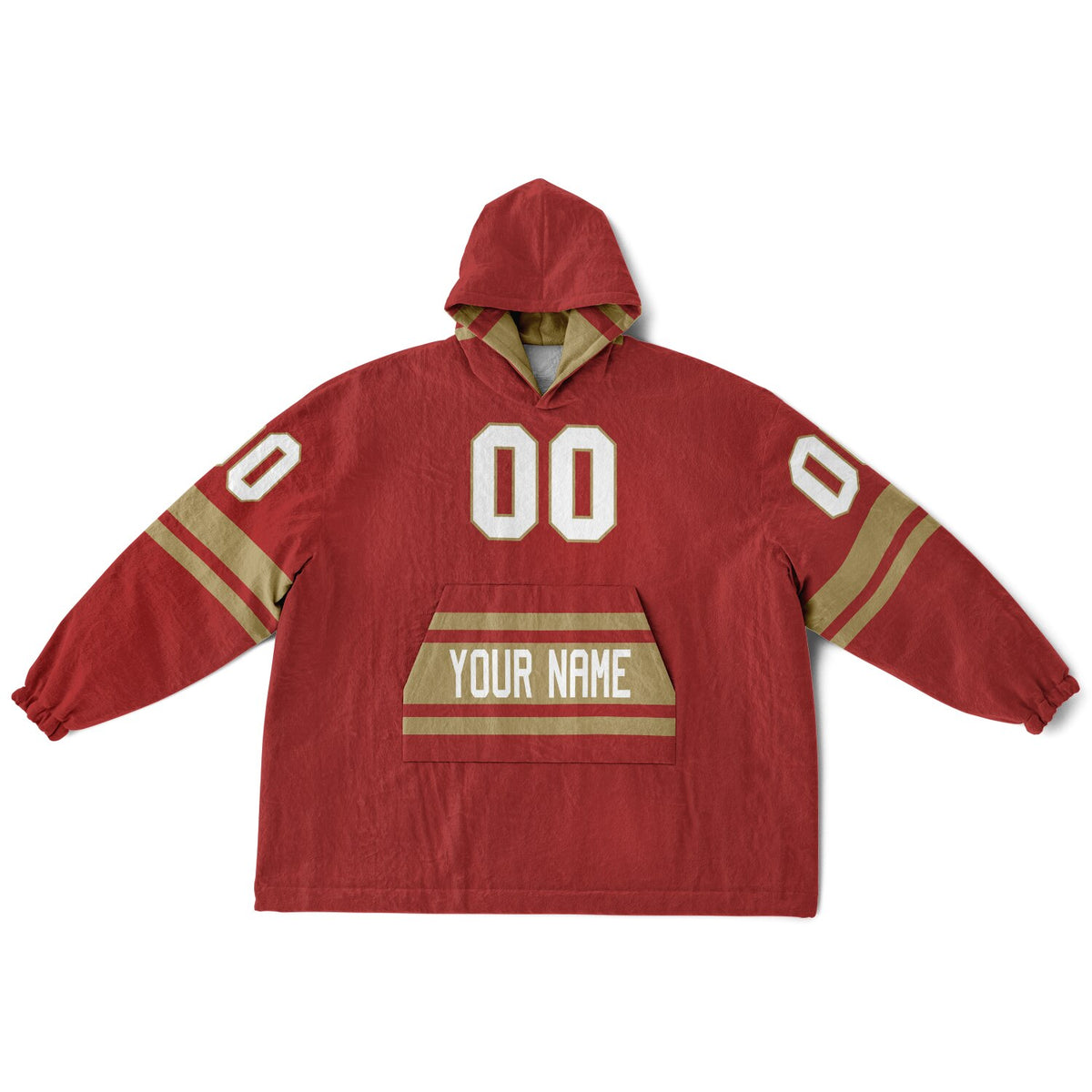 Red Dark Gold Superfan Reversible