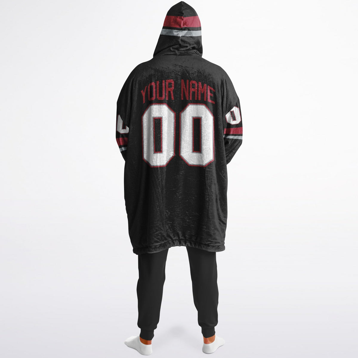 Black/Red/Silver Superfan Reversible