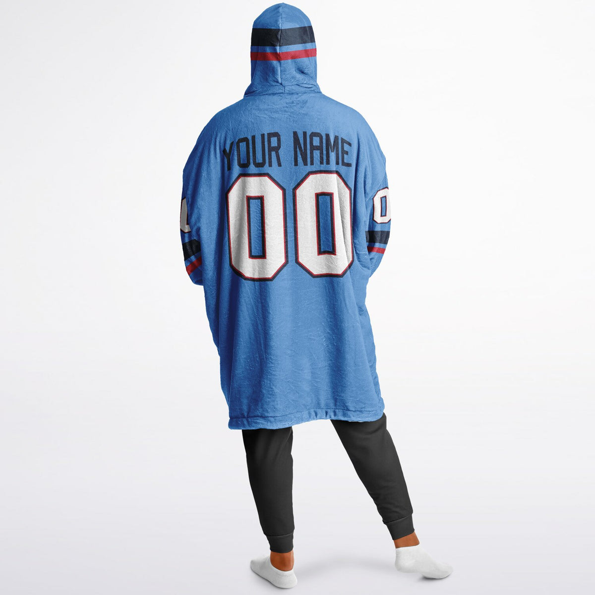 Light Blue/Navy/Red Superfan Reversible