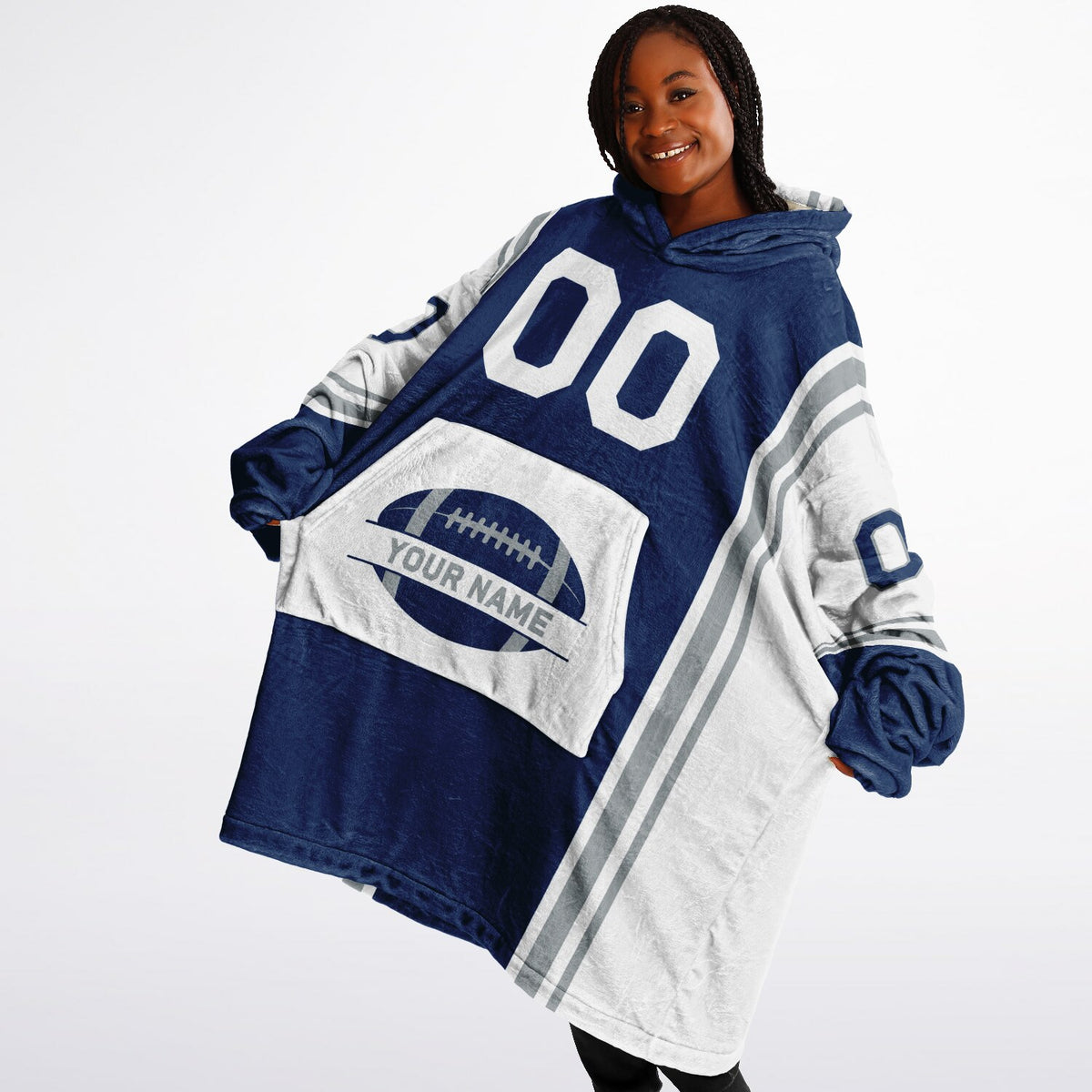 Blue/White/Gray Bold