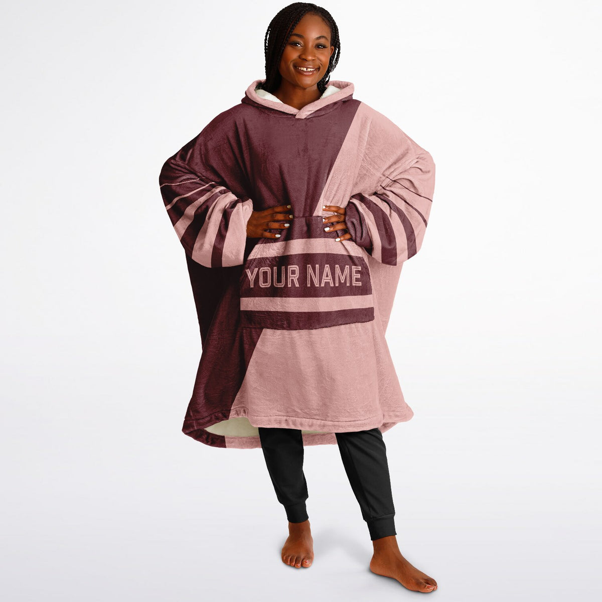 Burgundy & Blush Pink Split Decision