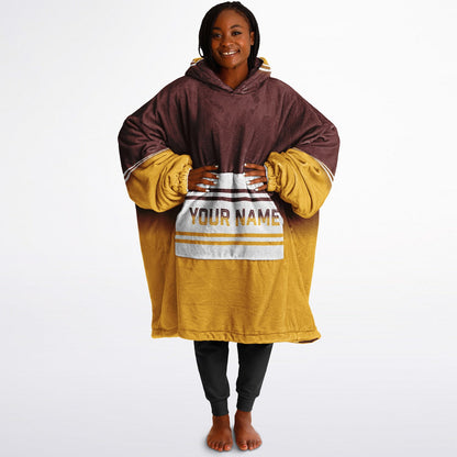 Burgundy/Gold/White Everyday Reversible