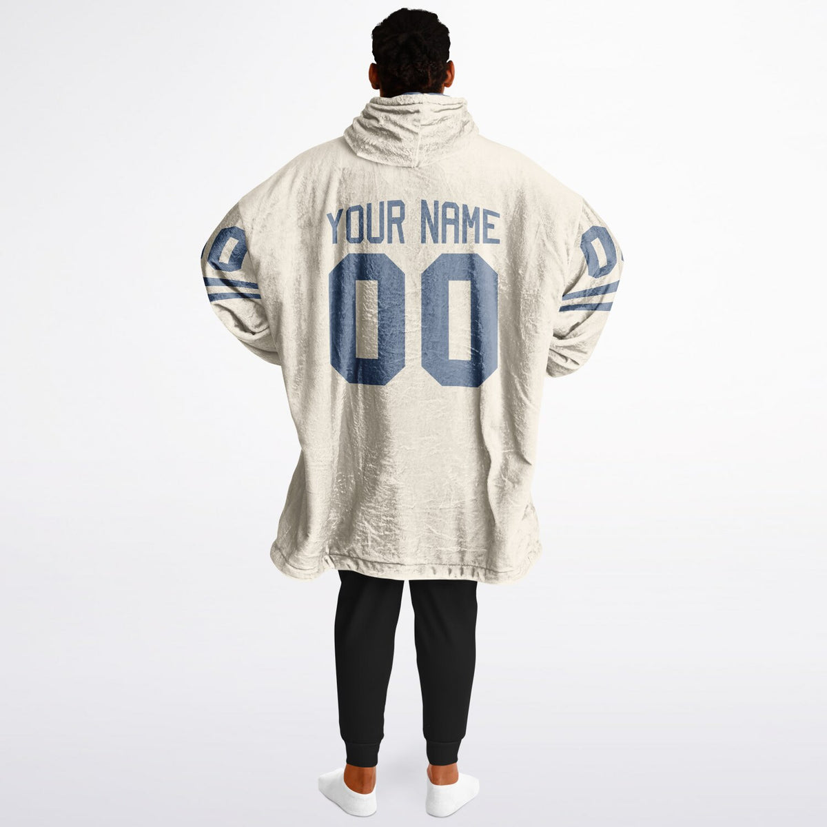 Slate Blue & Cream Superfan Reversible