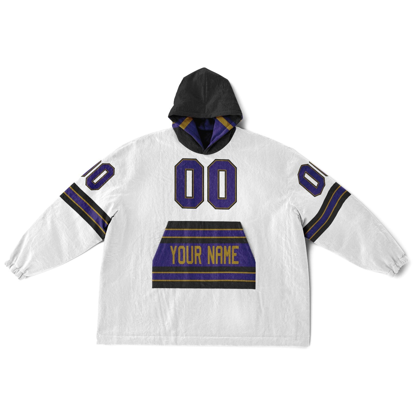 Purple/Black/Metallic Gold Superfan Reversible