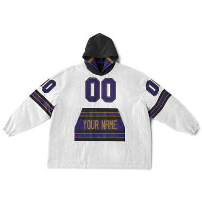 Purple/Black/Metallic Gold Superfan Reversible