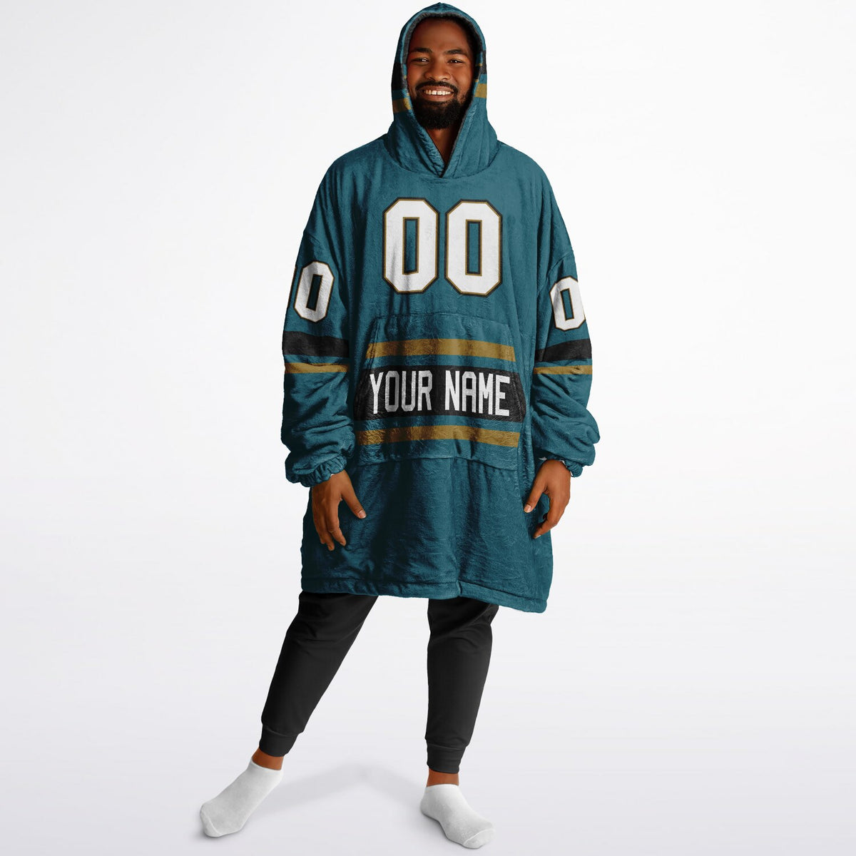 Teal/Black/Gold Superfan Reversible