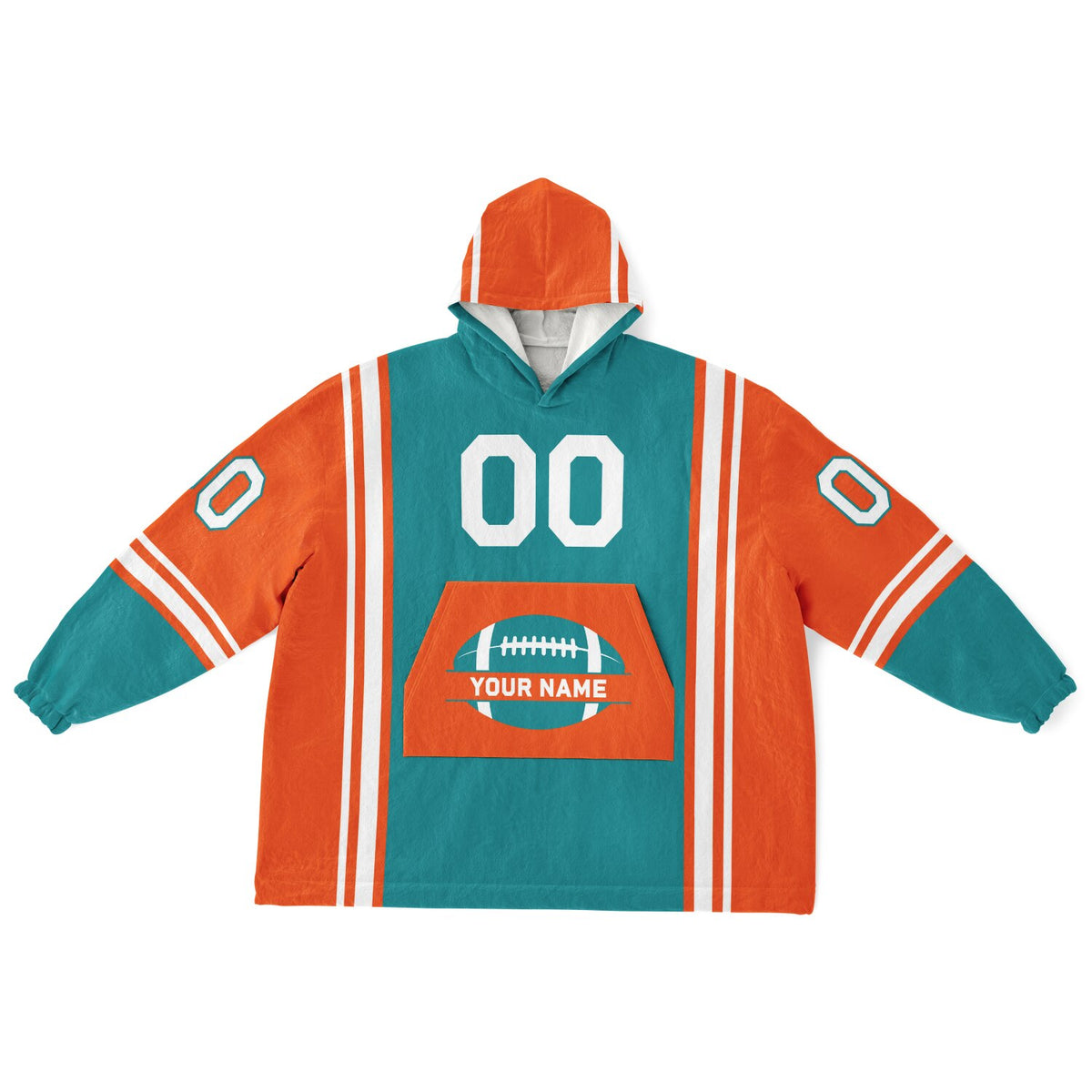 Teal/Orange/White Bold