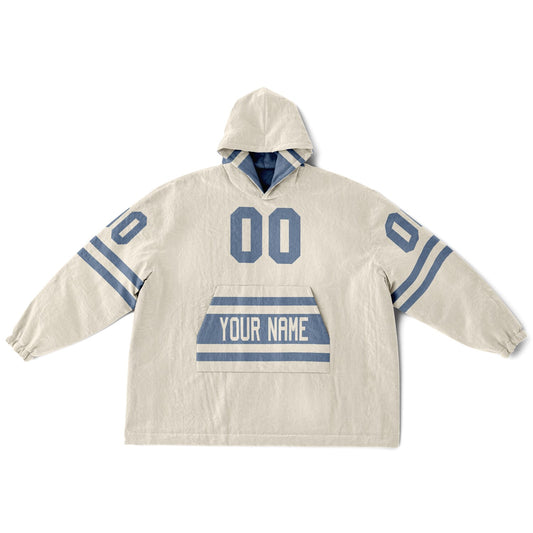 Slate Blue & Cream Superfan Reversible