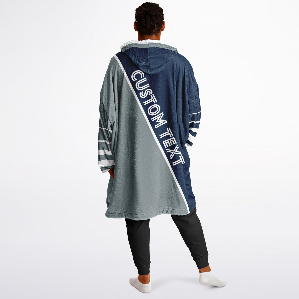 Navy Silver White Split Decision
