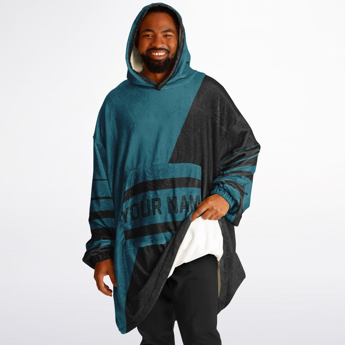 Teal & Black Split Decision