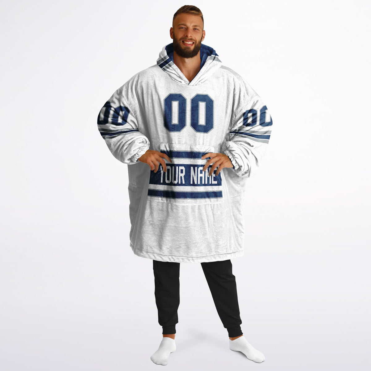 Blue/White/Gray Superfan Reversible