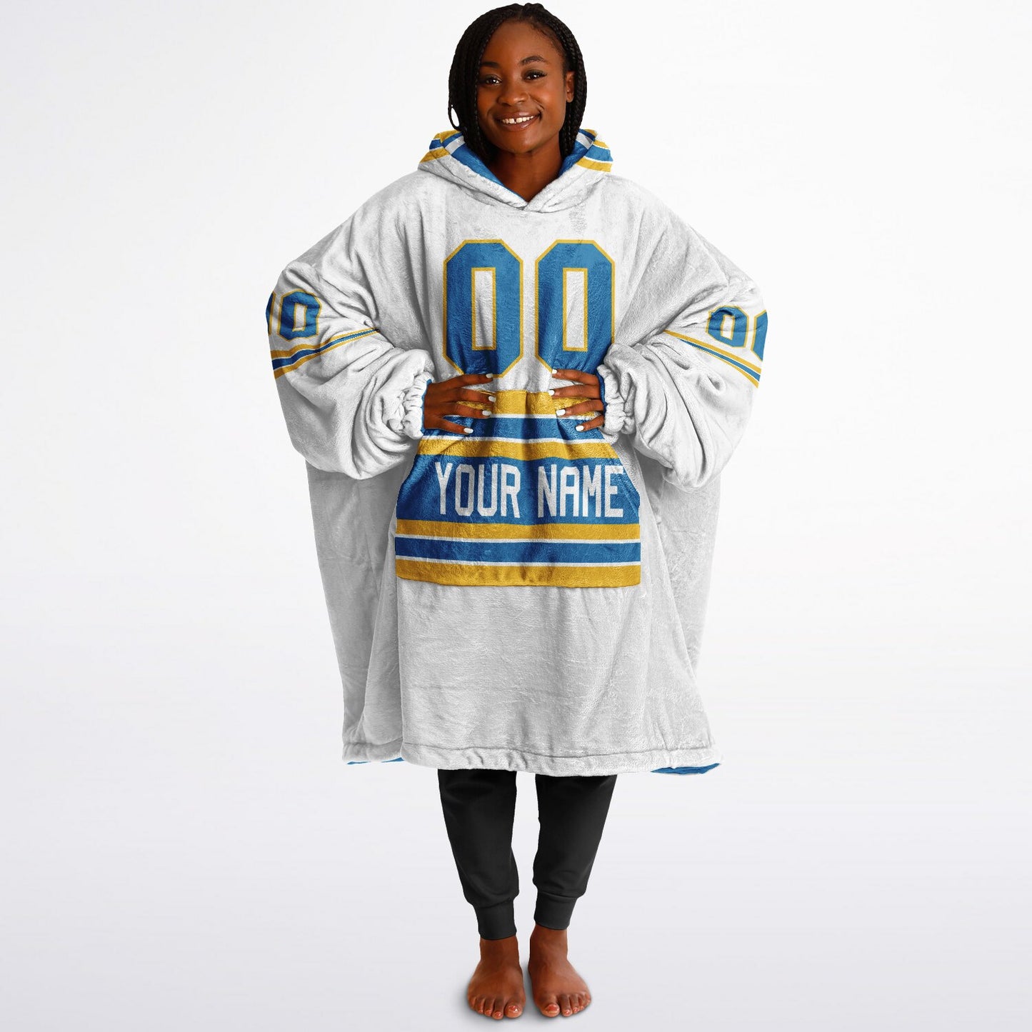 Blue/Gold/White Superfan Reversible
