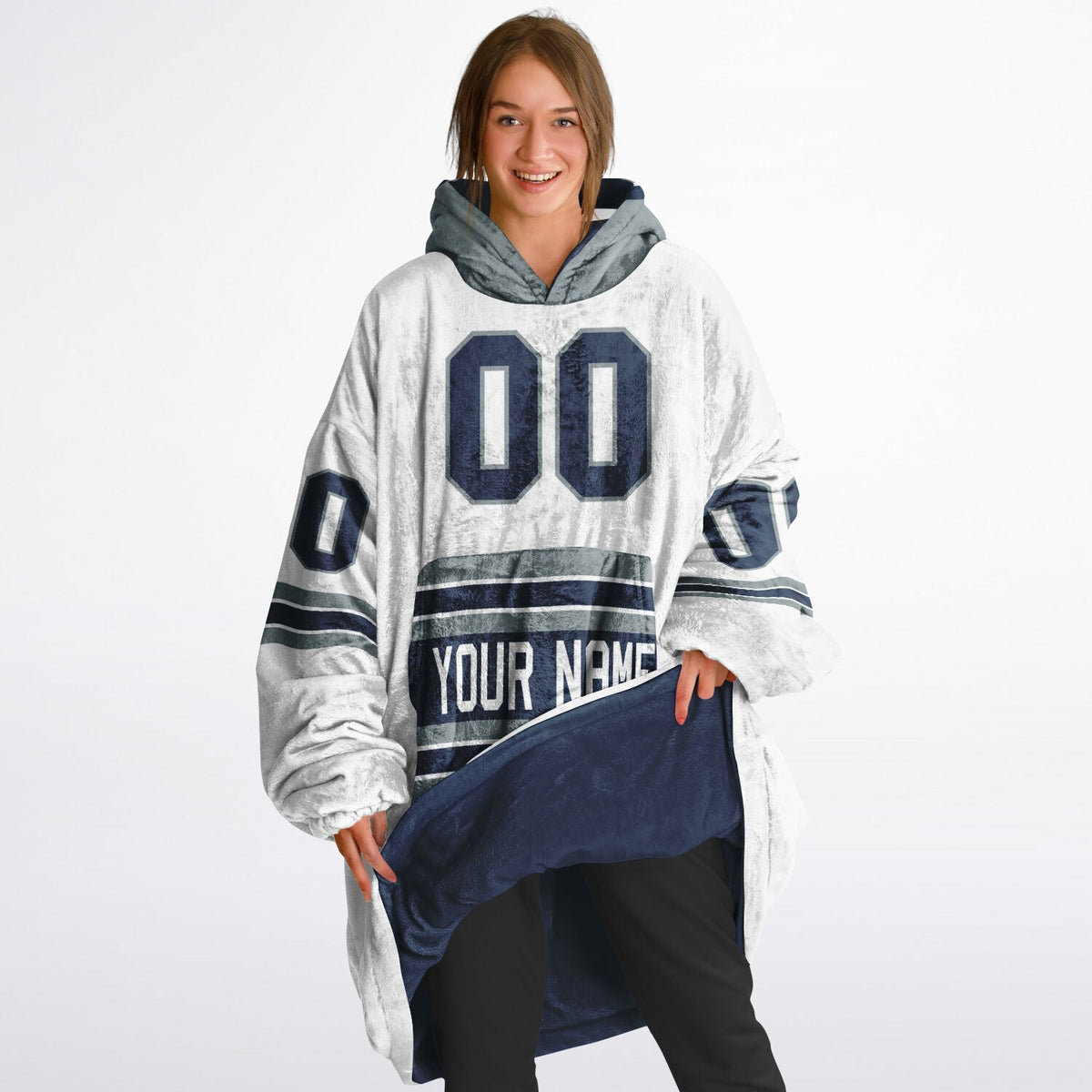 Navy/Silver/White Superfan Reversible