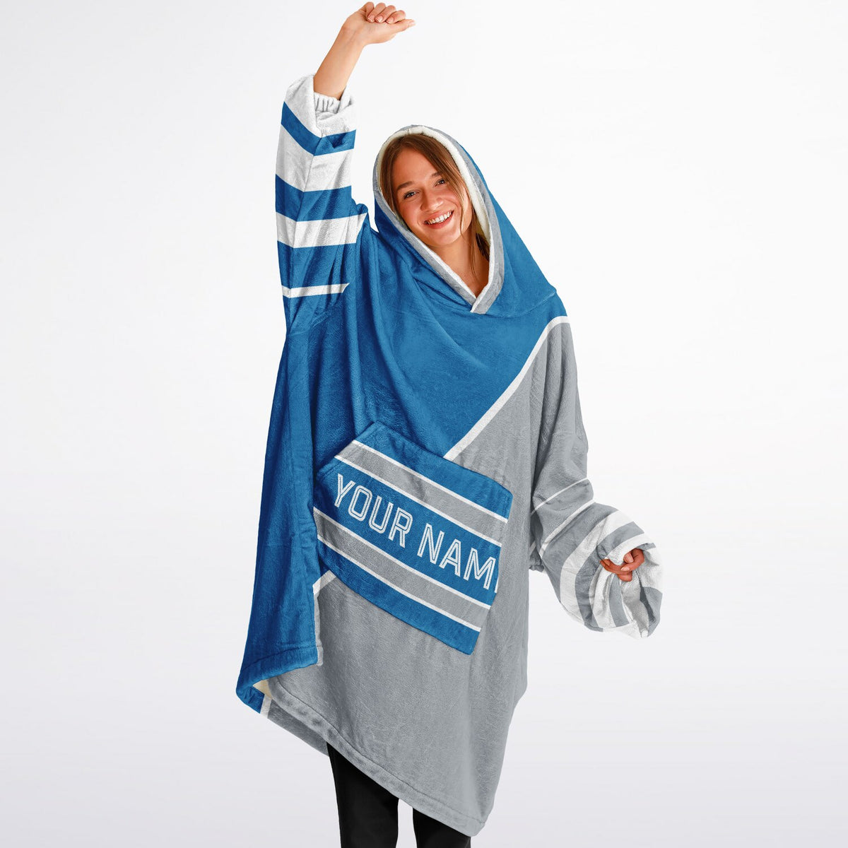 Blue Silver White Split Decision