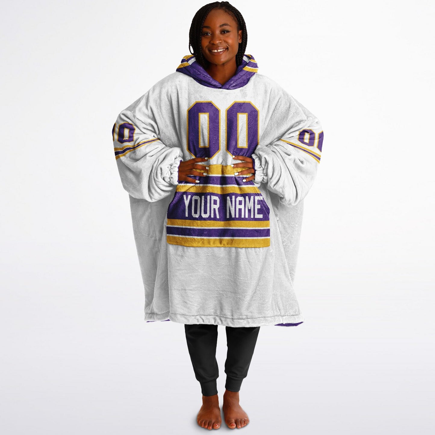 Purple/Gold/White Superfan Reversible