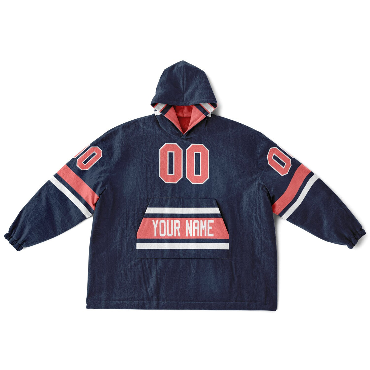 Navy Electric Coral White Superfan Reversible