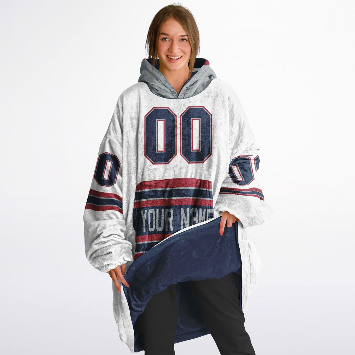 Navy/Red/Silver Superfan Reversible