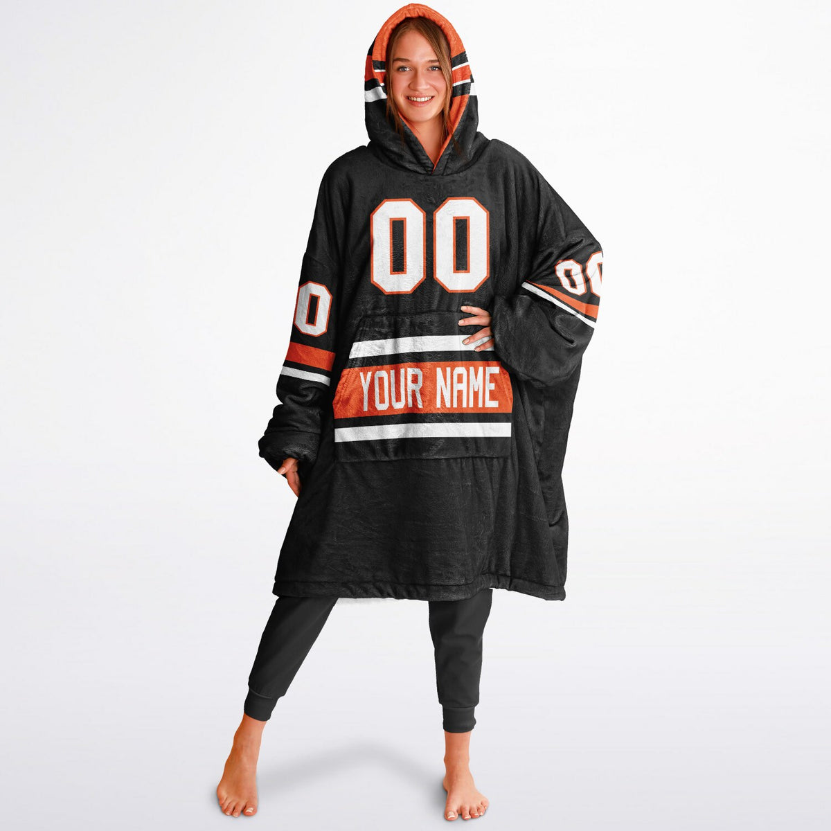 Black/Orange/White Superfan Reversible