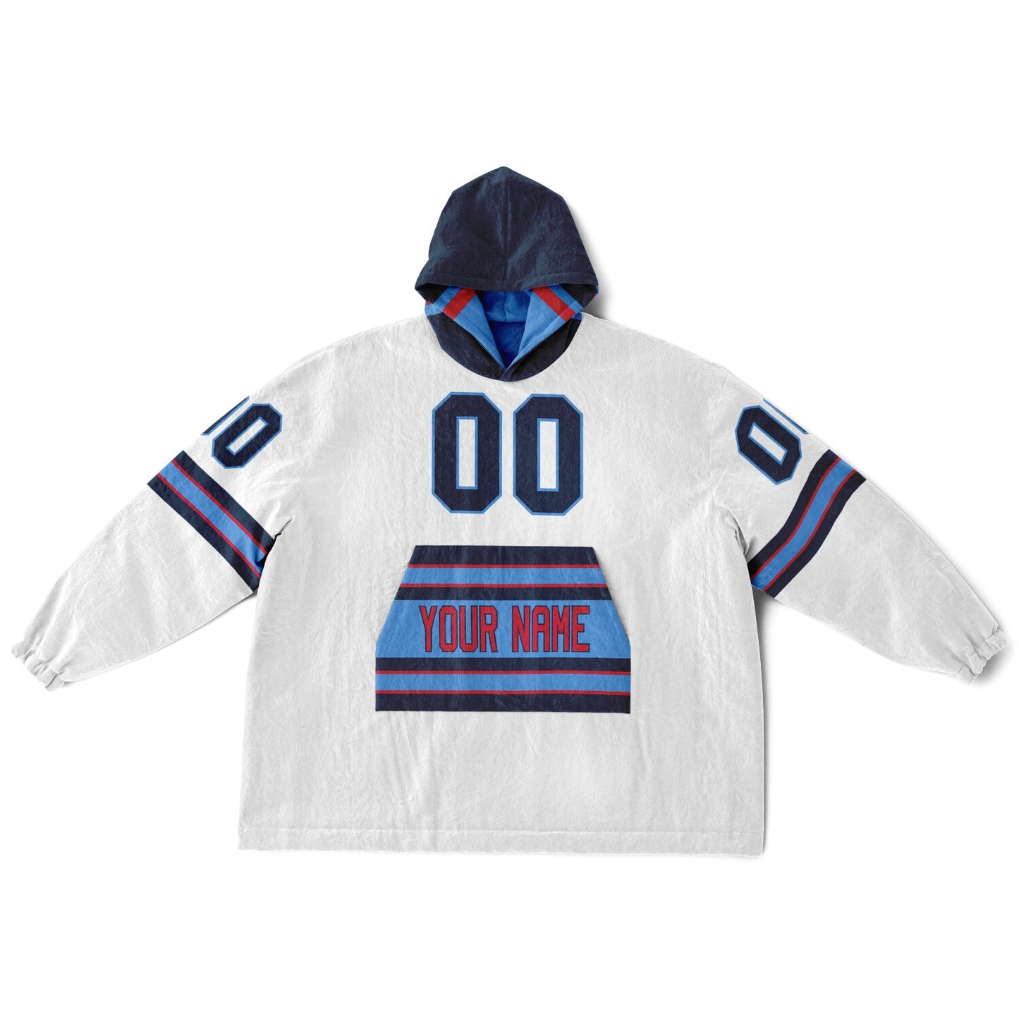 Light Blue/Navy/Red Superfan Reversible