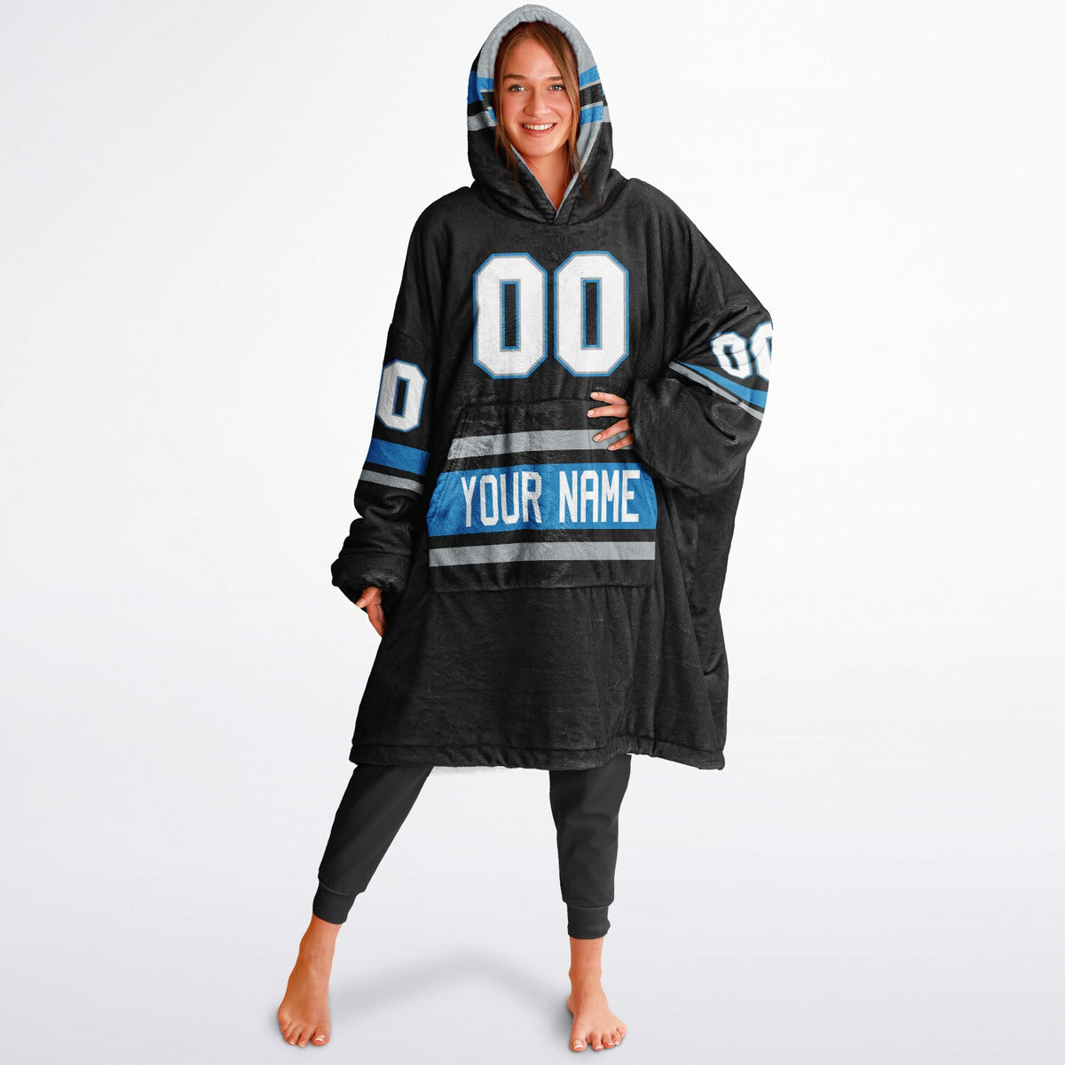 Black/Blue/Silver Superfan Reversible