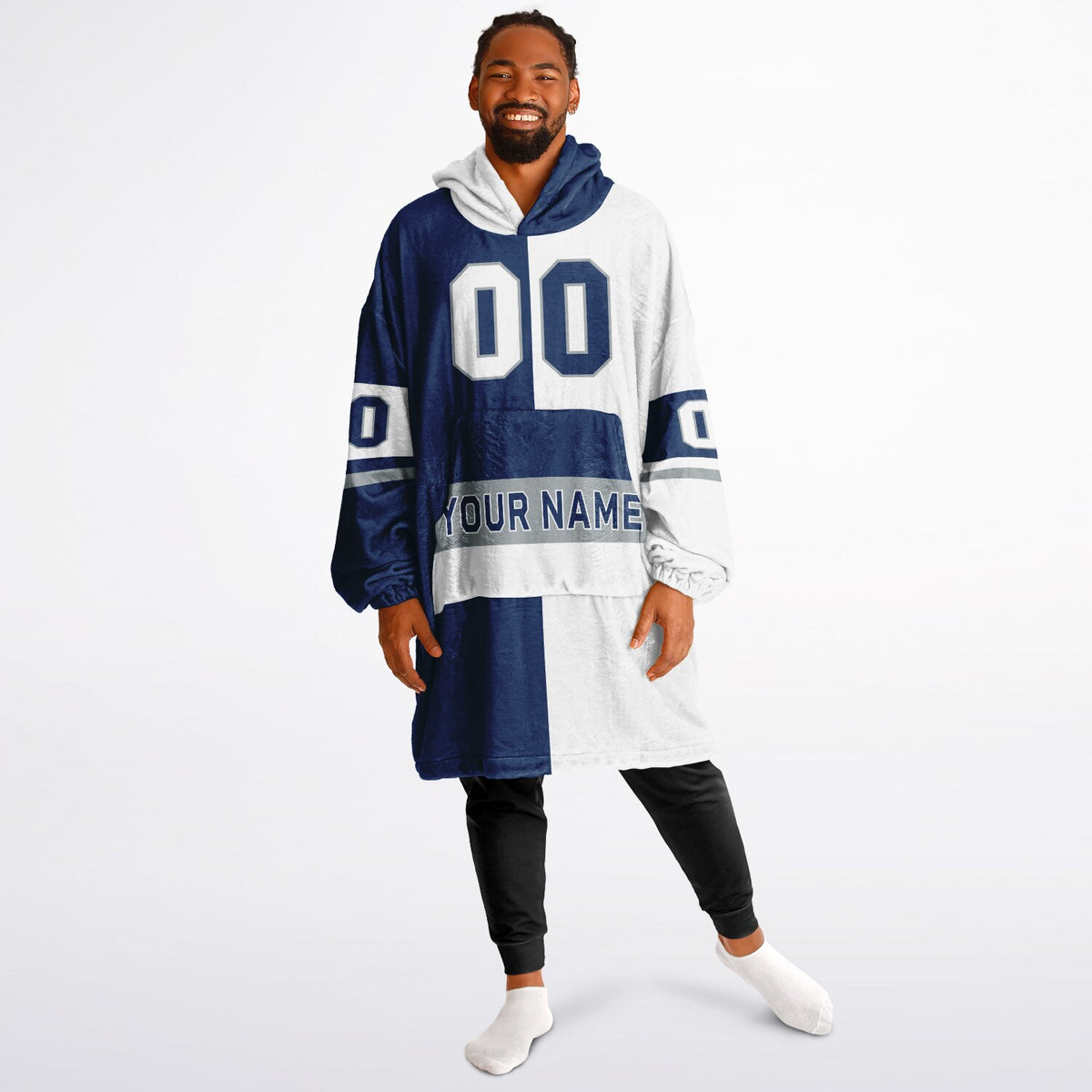 Blue/White/Gray Halftime