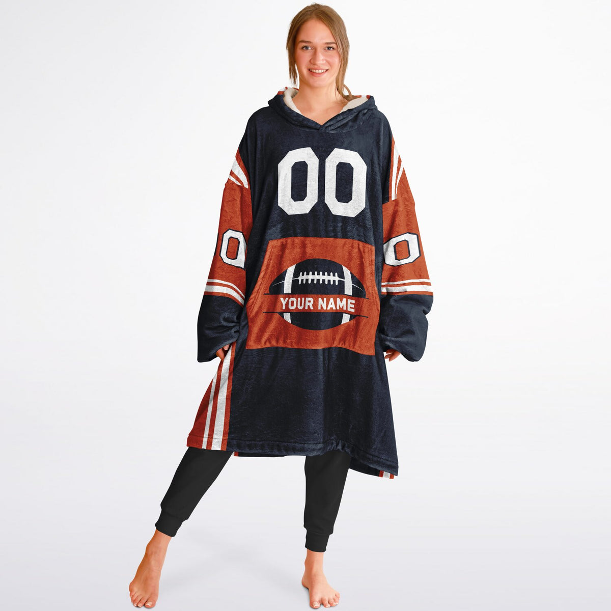 Navy/Orange/White Bold