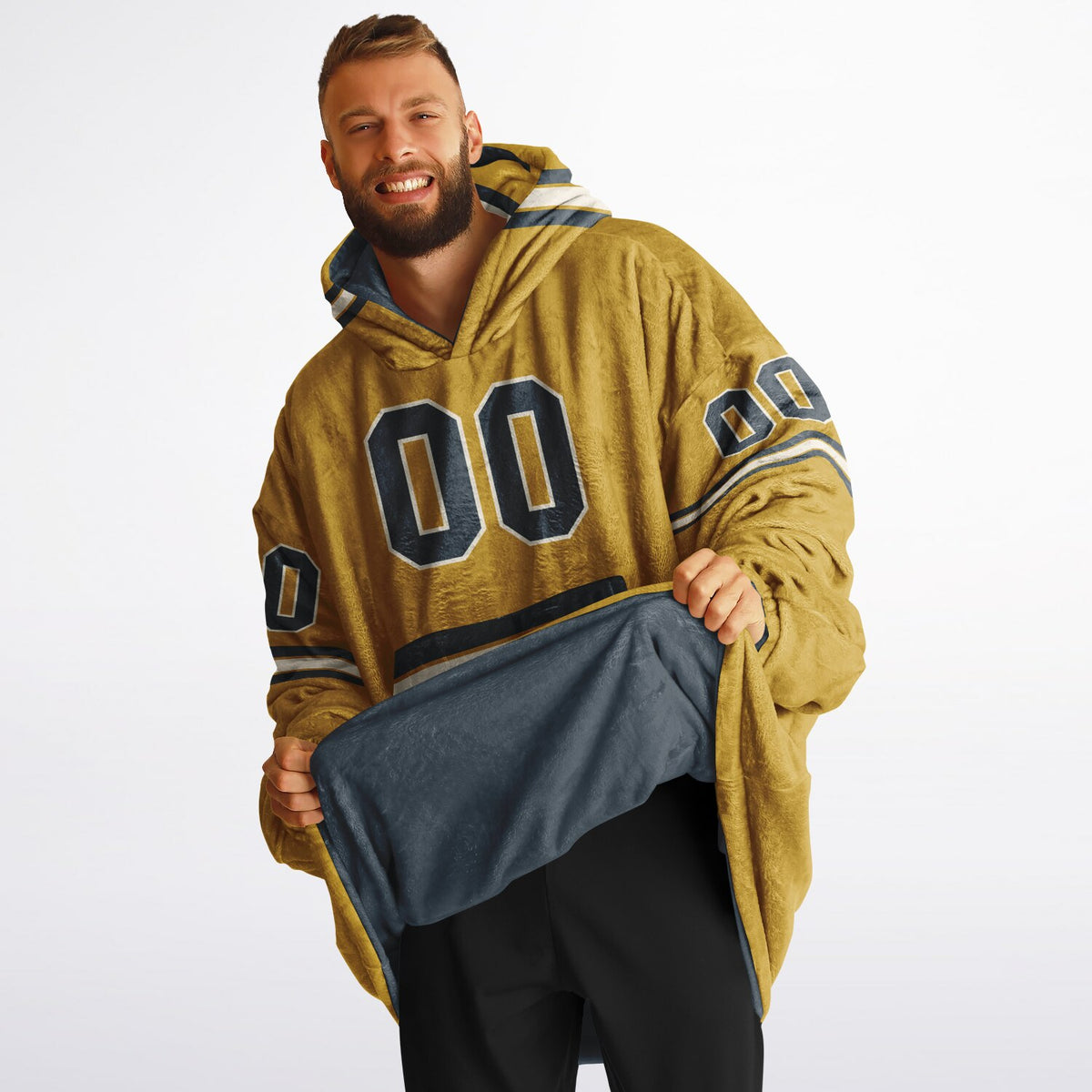 Charcoal Mustard Cream Superfan Reversible
