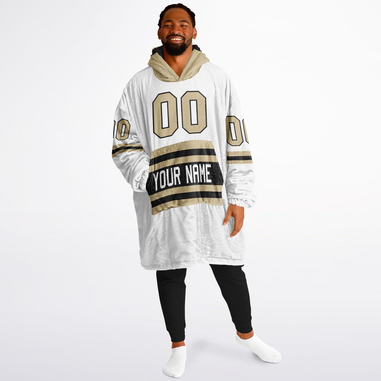 Black/Old Gold Superfan Reversible