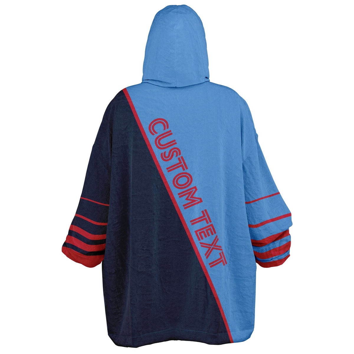 Light Blue Navy Red Split Decision