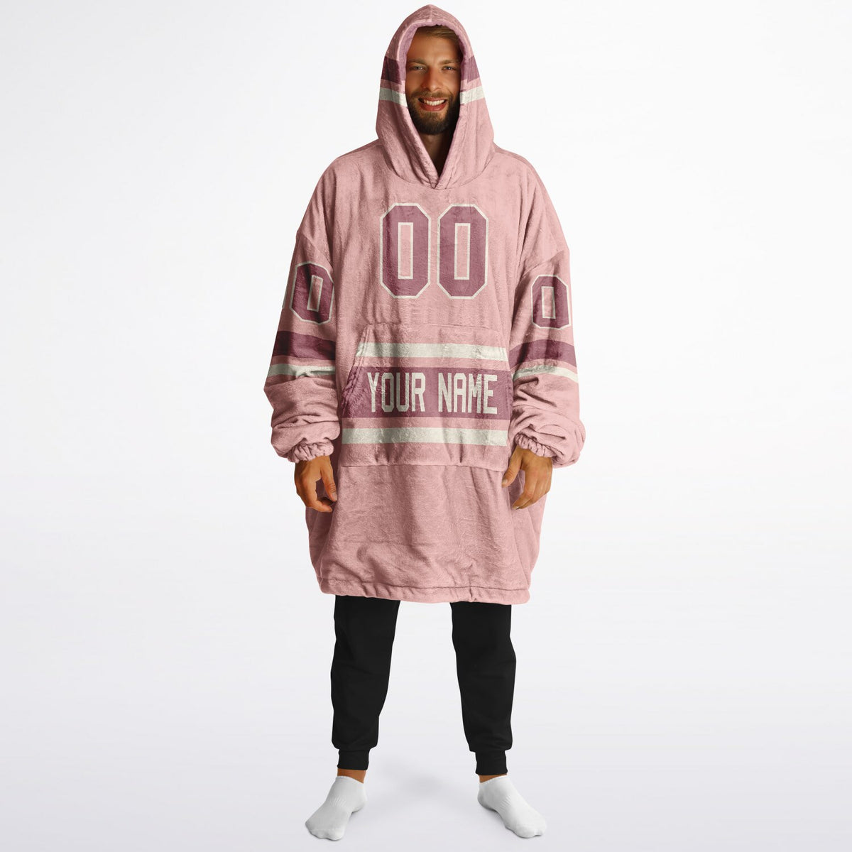 Blush Pink Cream Rose Gold Superfan Reversible