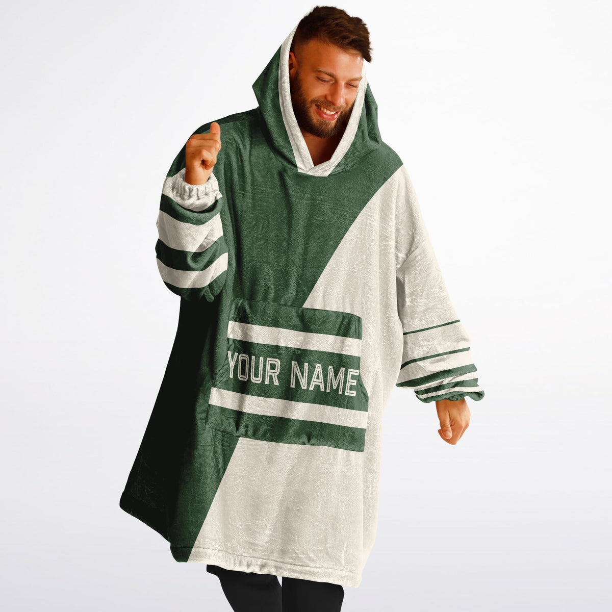 Forest Green & Cream Split Decision