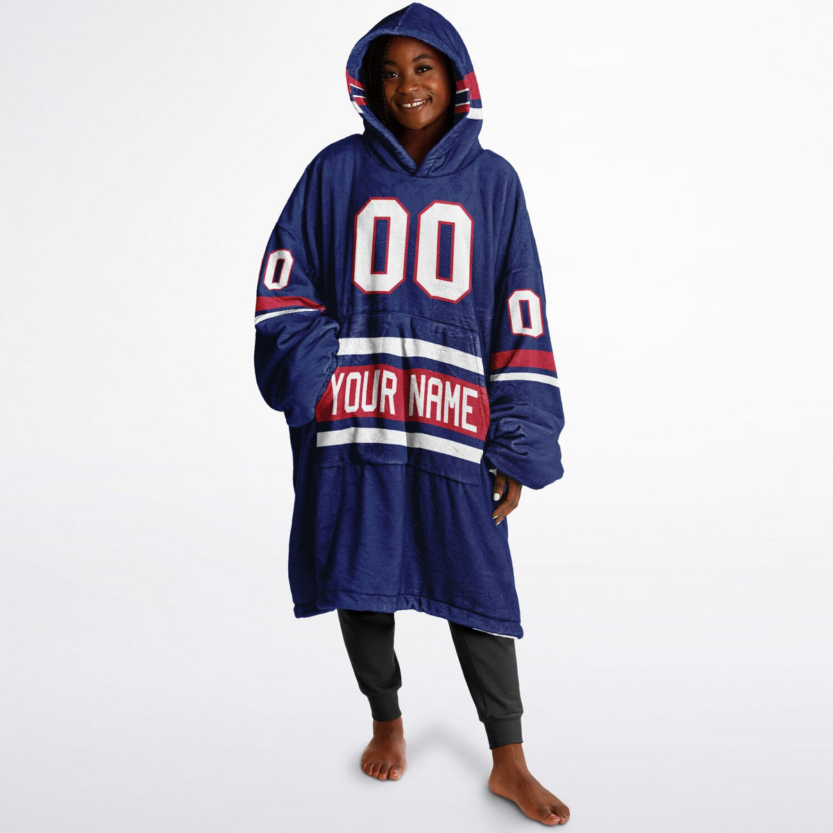 Dark Blue/Red/White Superfan Reversible